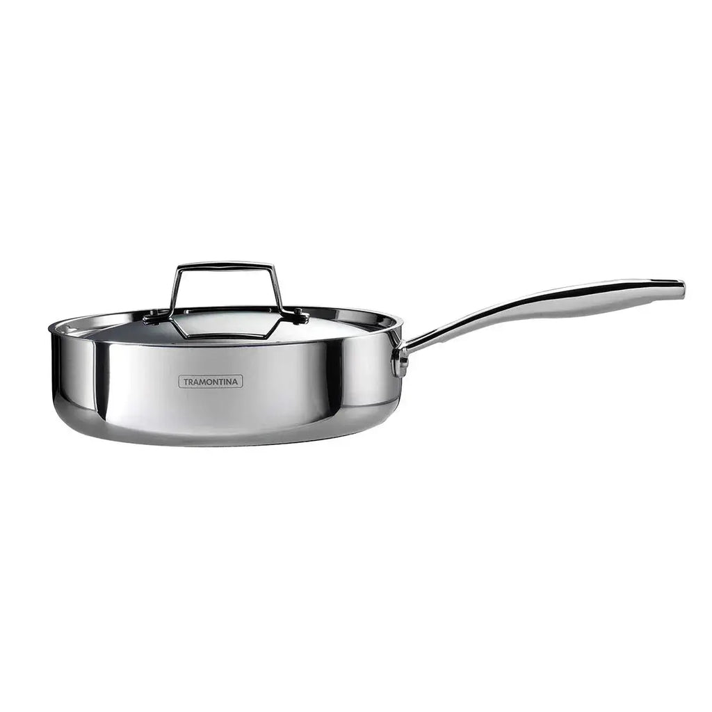 Aeion 24cm Triply Deep Sauté Pan with SS Lid Tramontina