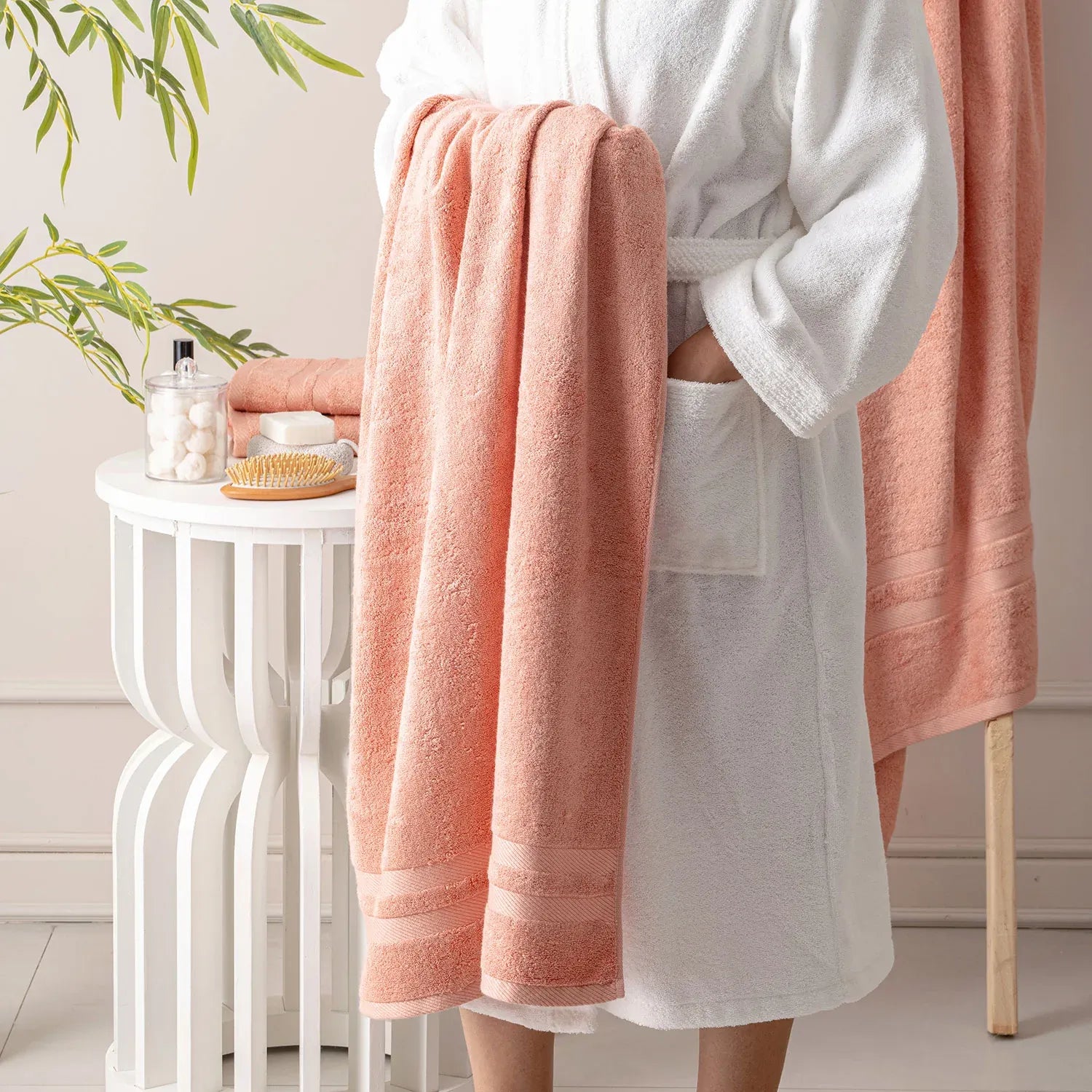 The Bamboo Bath Towel – Lightweight Luxury with Superior Absorbency | Color : Orange 03
