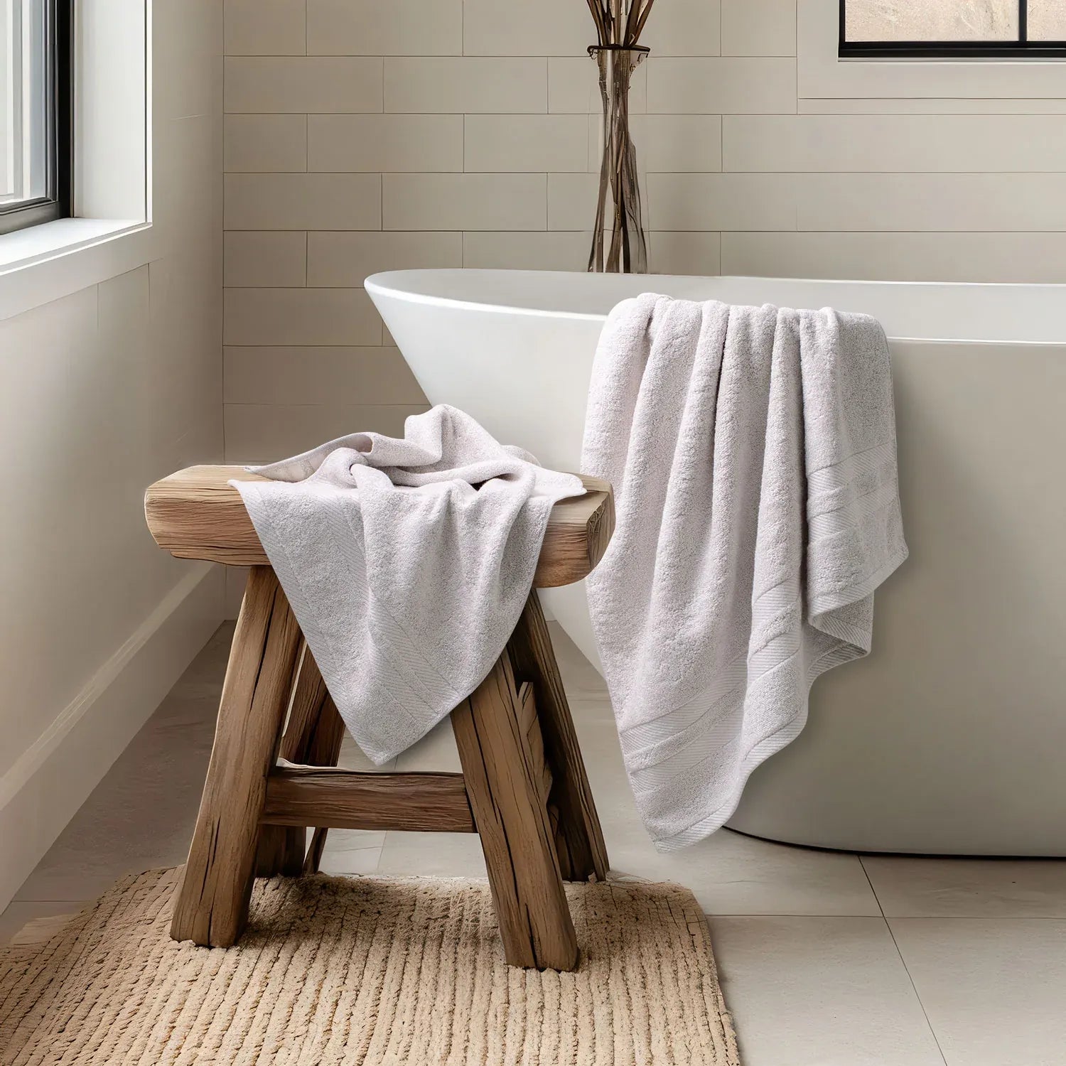 The Bamboo Bath Towel – Lightweight Luxury with Superior Absorbency | Color : Light Grey 03