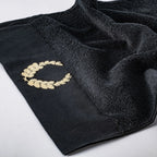 Picasso Towel - Royal Crown Bath | Color : Black