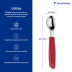 Utilitá ice cream scoop with stainless steel blade and red polypropylene handle Tramontina