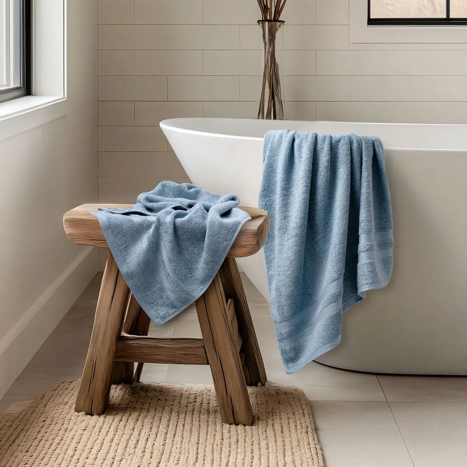 The Bamboo Bath Towel – Lightweight Luxury with Superior Absorbency | Color : Blue 03