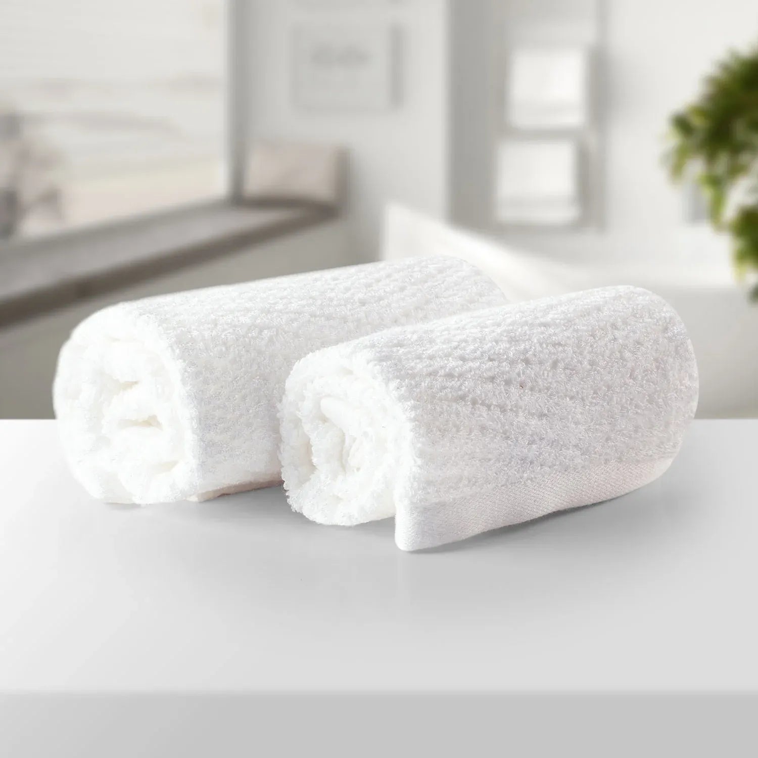 The Bamboo 2 Pcs Face Towel – Gentle Quick-Drying Care for Your Skin | Color : White 04