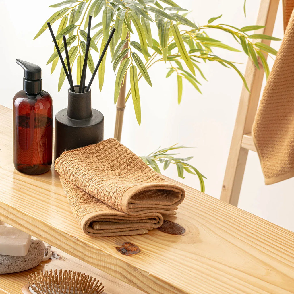 The Bamboo 2 Pcs Face Towel – Gentle Quick-Drying Care for Your Skin | Color : Brown 04
