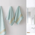 The Bamboo 2 Pcs Face Towel – Gentle Quick-Drying Care for Your Skin | Color : Light Blue 01
