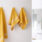 The Bamboo 2 Pcs Face Towel – Gentle Quick-Drying Care for Your Skin | Color : Yellow 01