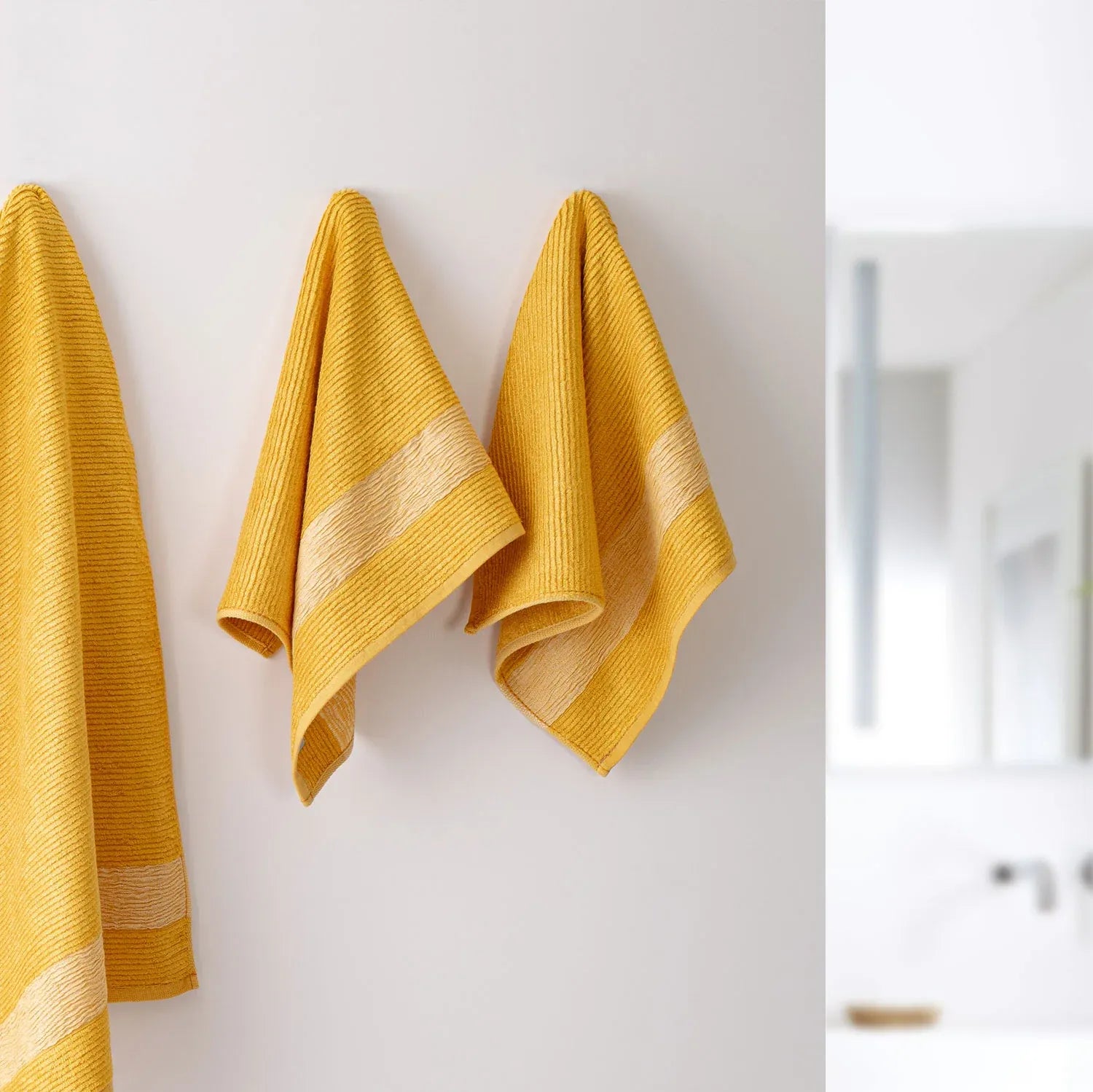 The Bamboo 2 Pcs Face Towel – Gentle Quick-Drying Care for Your Skin | Color : Yellow 01