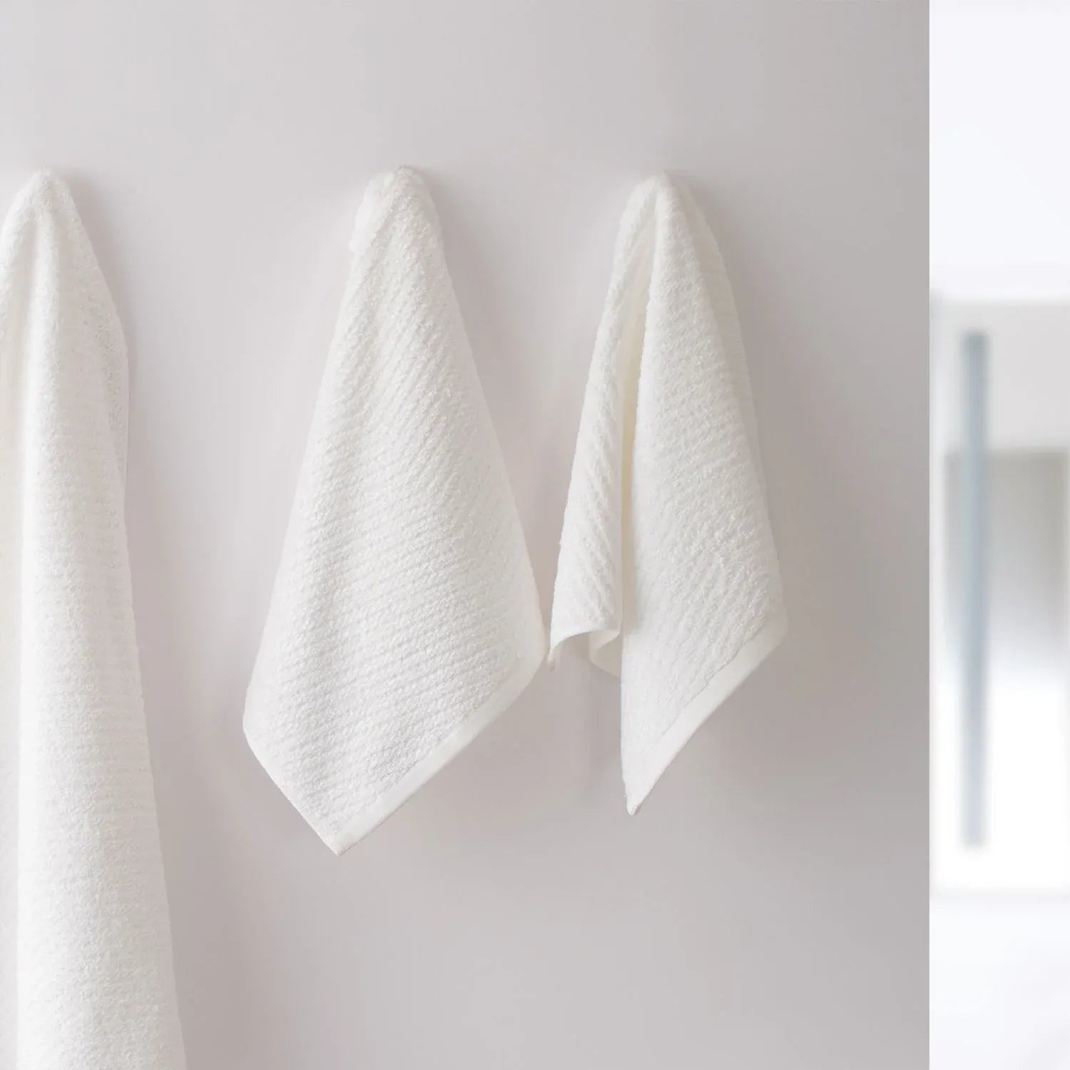 The Bamboo 2 Pcs Face Towel – Gentle Quick-Drying Care for Your Skin | Color : White 04