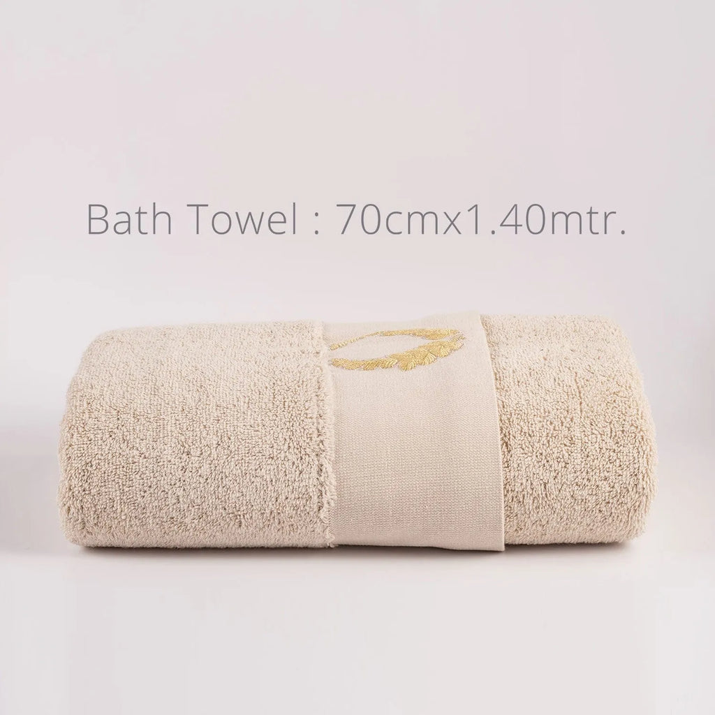 Picasso Towel - Royal Crown Bath | Color : Beige