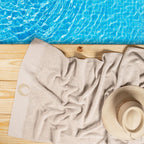 Picasso Towel - Royal Crown Bath | Color : Beige