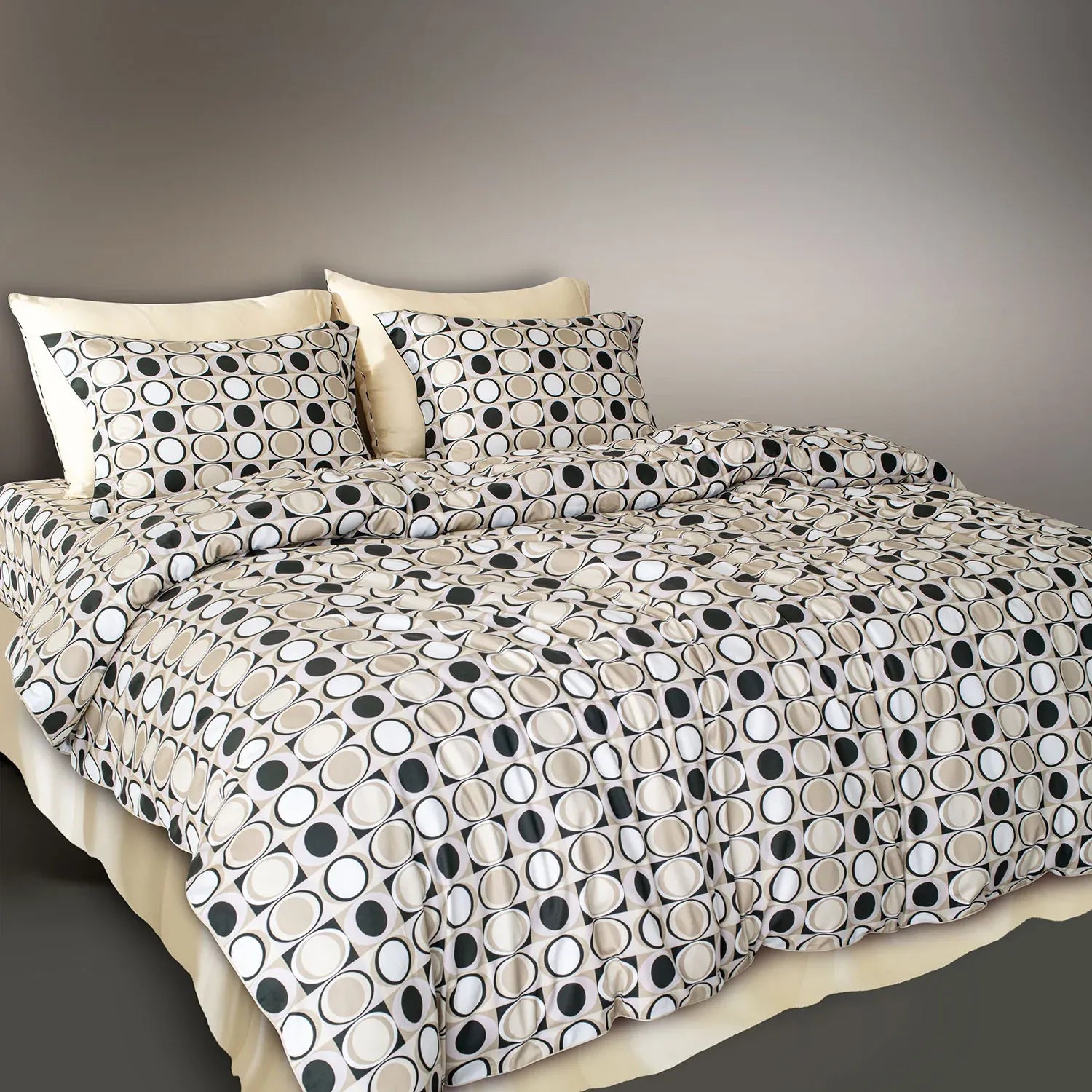 Aiva 550 TC 100% Cotton Bedsheet | Color: SGBK 387