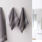 The Bamboo 2 Pcs Face Towel – Gentle Quick-Drying Care for Your Skin | Color : Grey 01