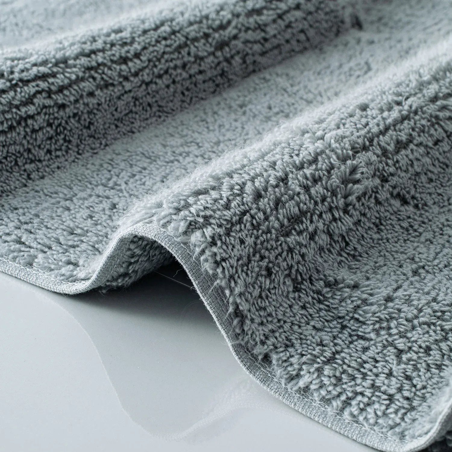 Earth Cotton 2 Pcs Hand Towels - 100% Cotton Towels  Color : Silver