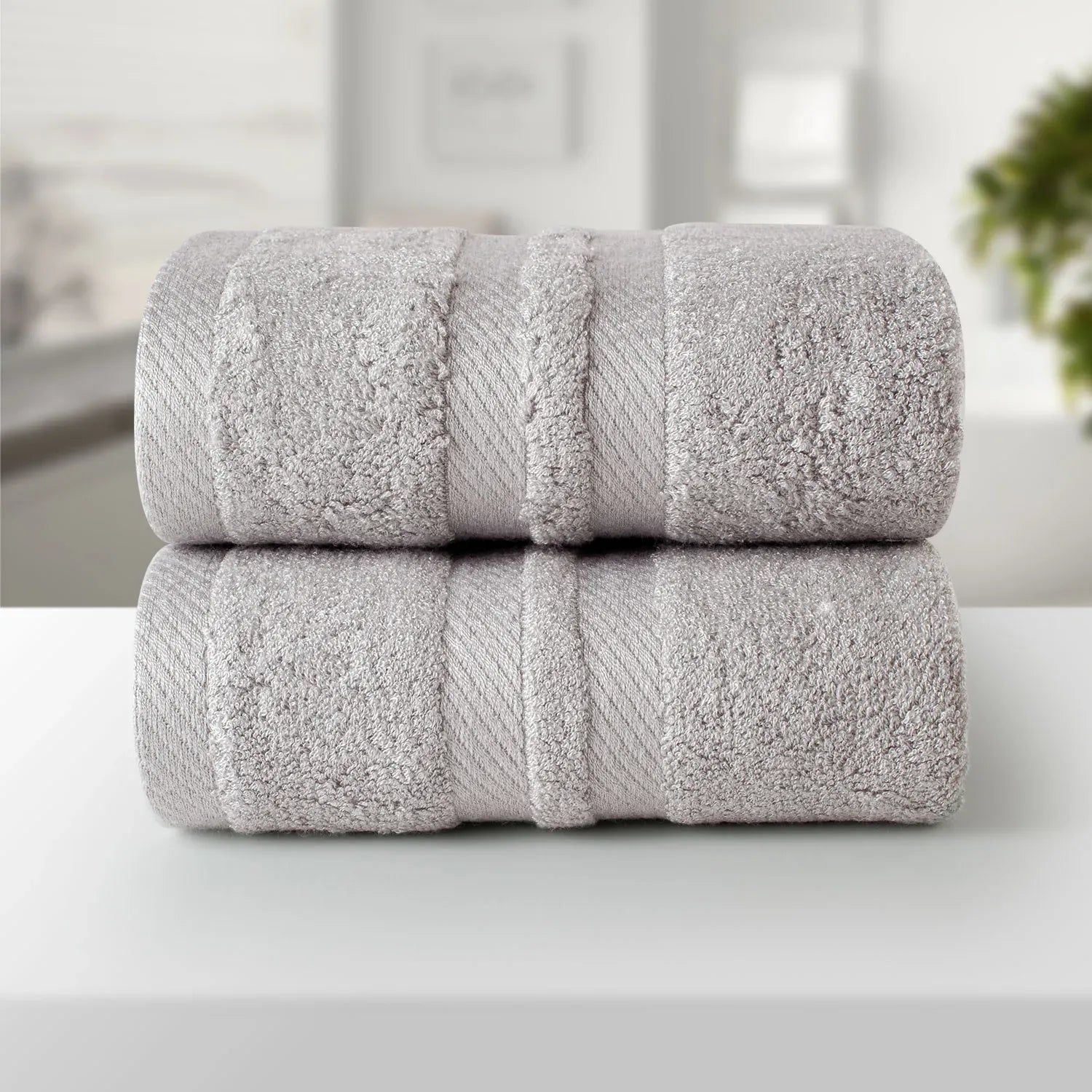 The Bamboo 2 Pcs Hand Towel – Ultra-Absorbent Elegance for Everyday Use| Color : Dark Grey 03