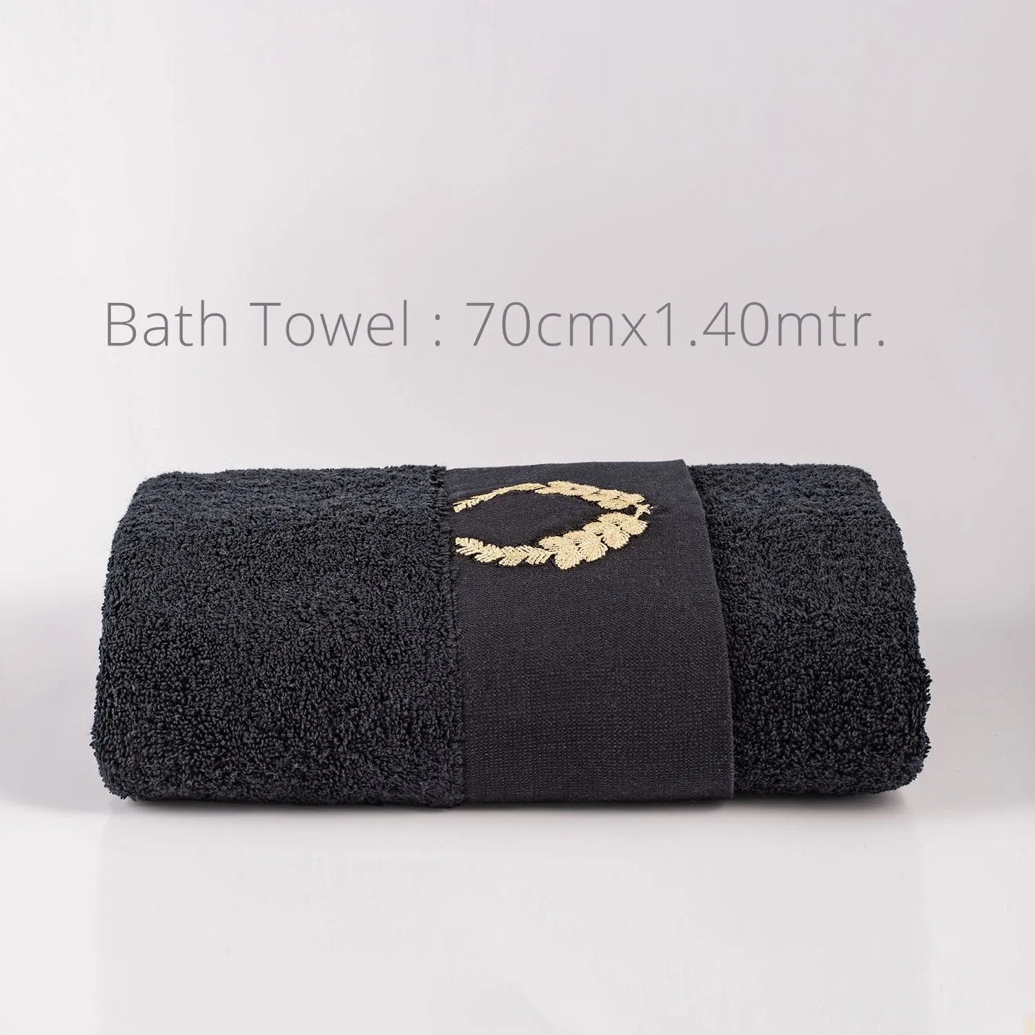 Picasso Towel - Royal Crown Bath | Color : Black