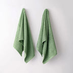 The Bamboo 2 Pcs Hand Towel – Ultra-Absorbent Elegance for Everyday Use| Color : Green 04