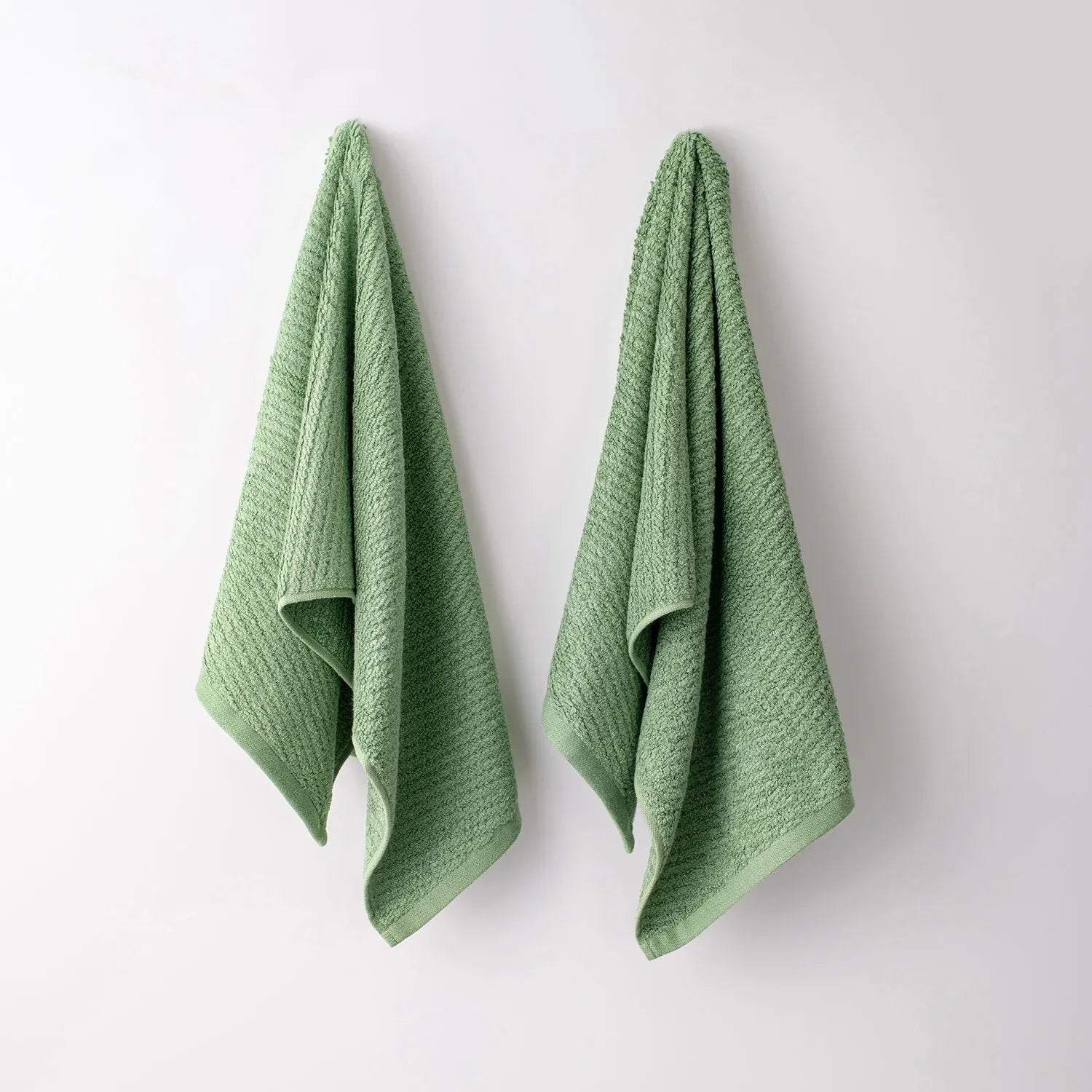 The Bamboo 2 Pcs Hand Towel – Ultra-Absorbent Elegance for Everyday Use| Color : Green 04