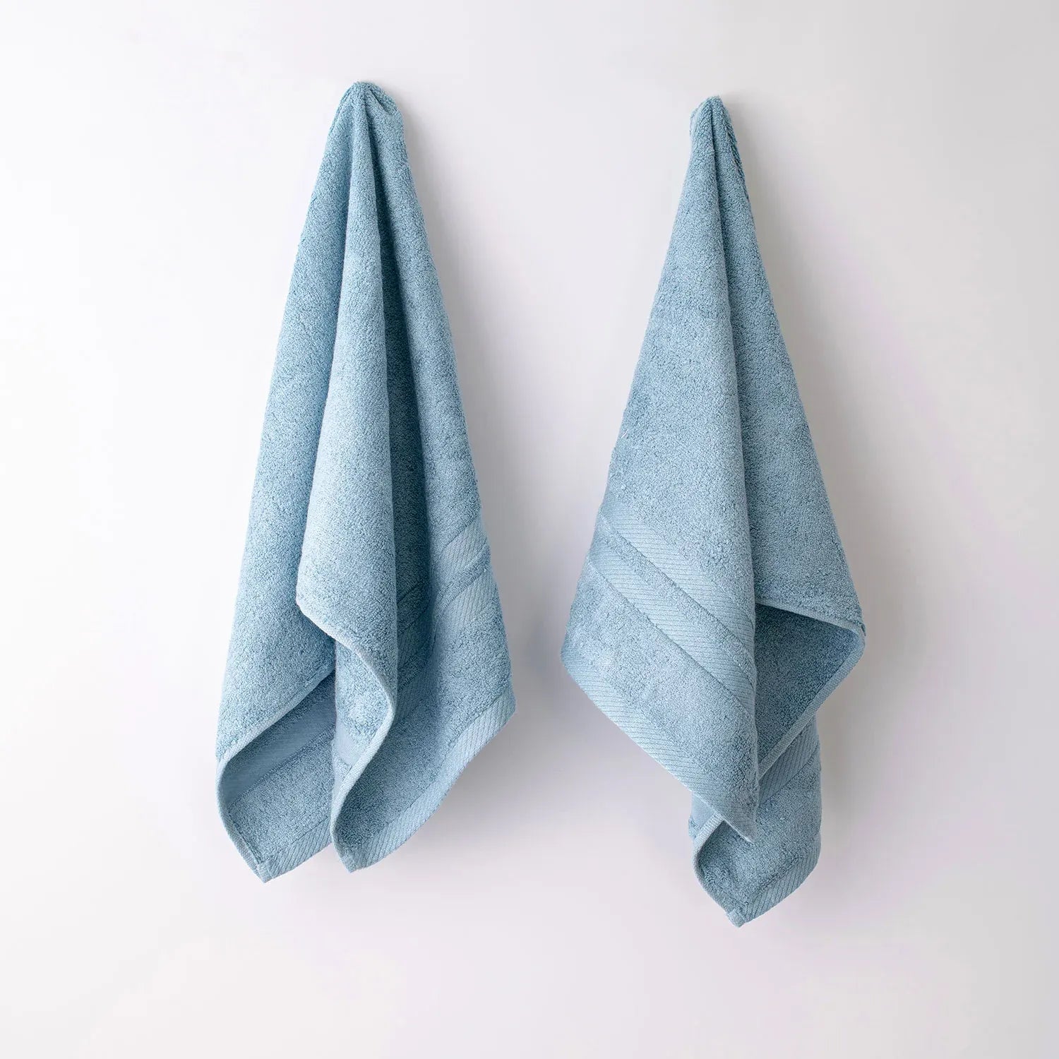 The Bamboo 2 Pcs Hand Towel – Ultra-Absorbent Elegance for Everyday Use| Color : Blue 03