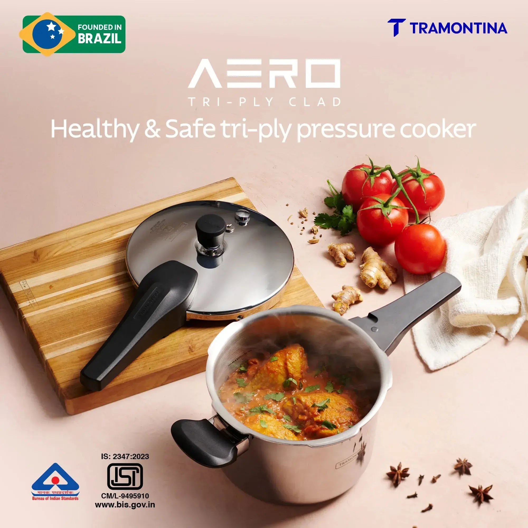 Aero Triply Pressure Cooker Tramontina