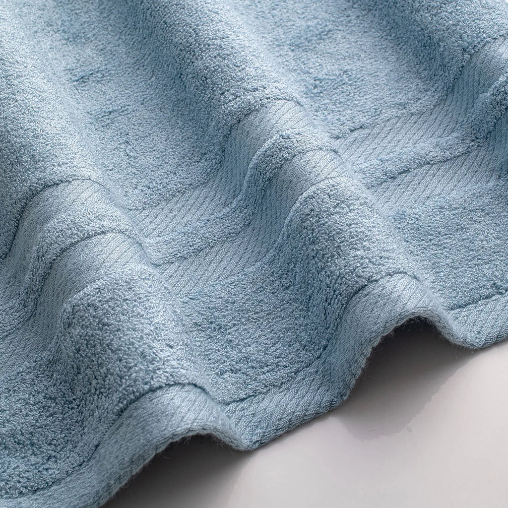 The Bamboo 2 Pcs Hand Towel – Ultra-Absorbent Elegance for Everyday Use| Color : Blue 03