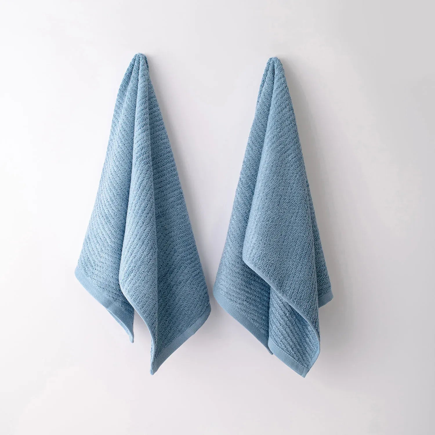 The Bamboo 2 Pcs Hand Towel – Ultra-Absorbent Elegance for Everyday Use| Color : Blue 04