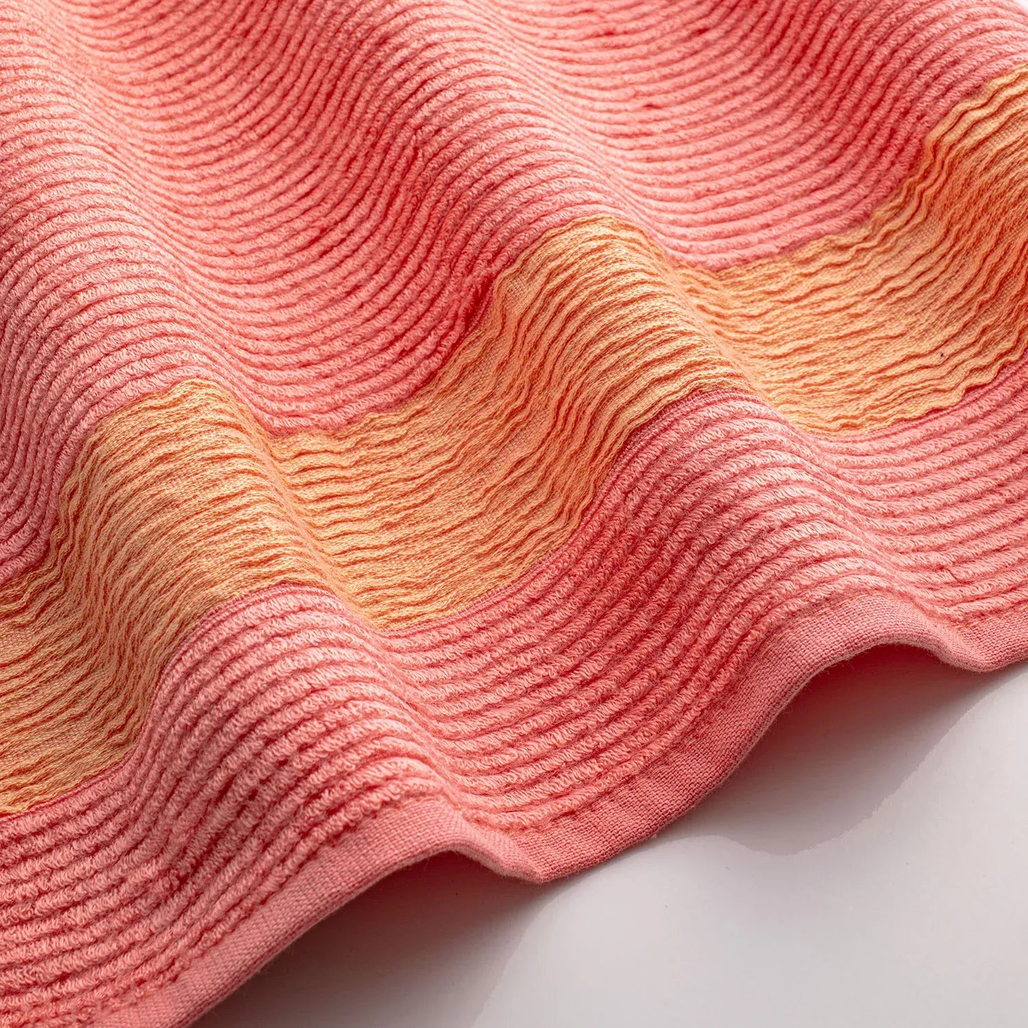 The Bamboo 2 Pcs Hand Towel – Ultra-Absorbent Elegance for Everyday Use| Color : Peach 01