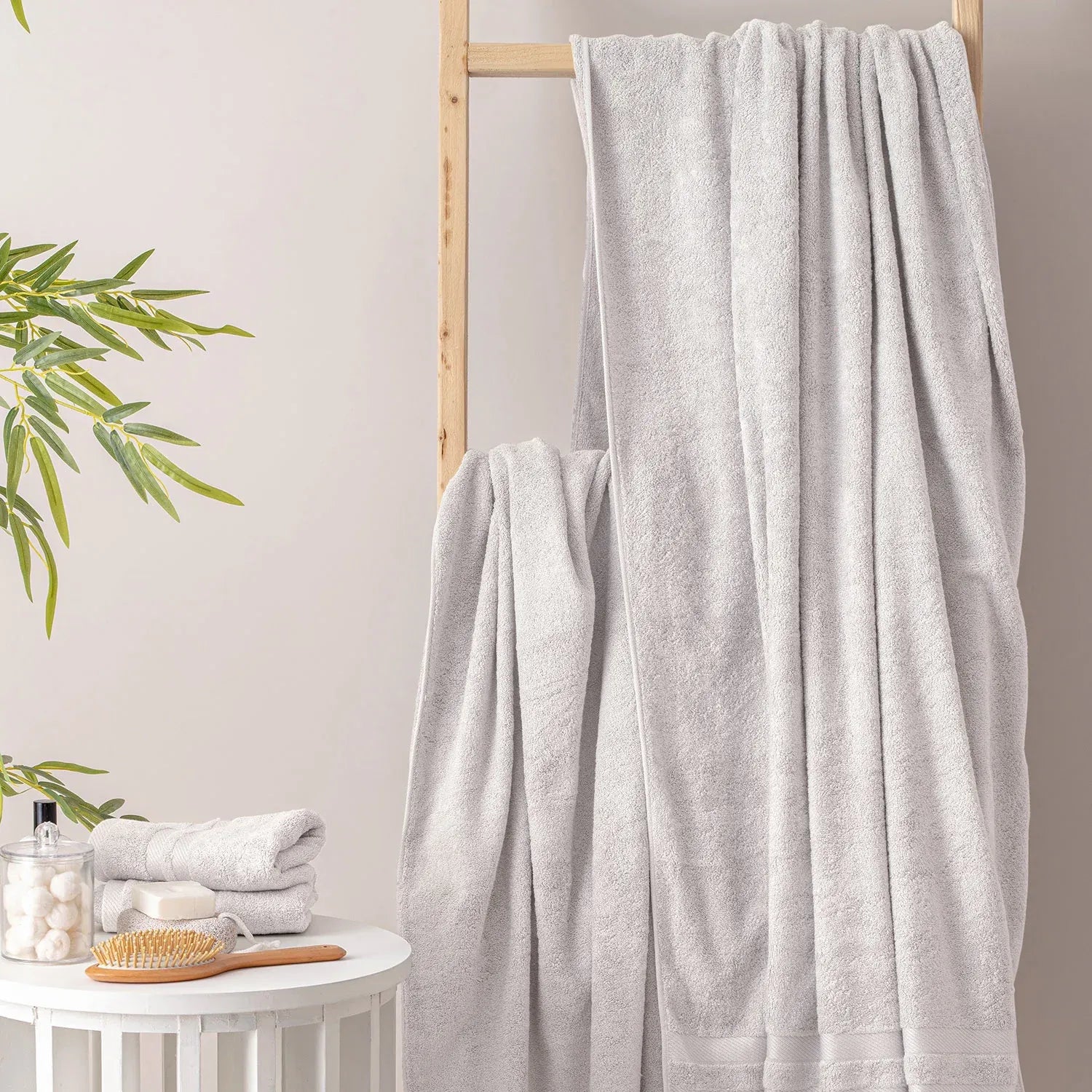 The Bamboo Beach Towel – Gentle Quick-Drying Care for Your Skin | Color : Light Grey 03