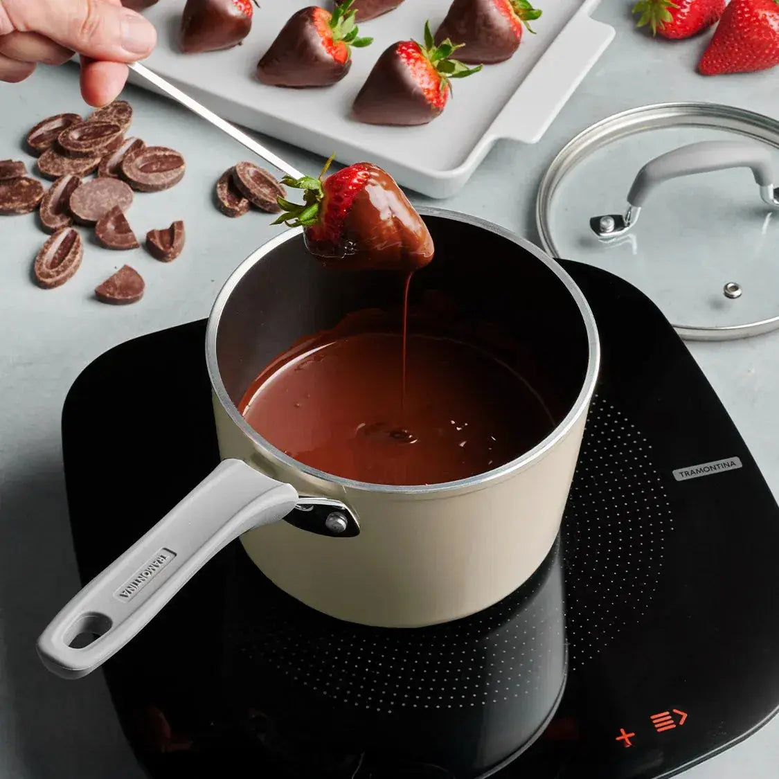 Velo Forged Sauce Pan 16 cm - Sand Tramontina