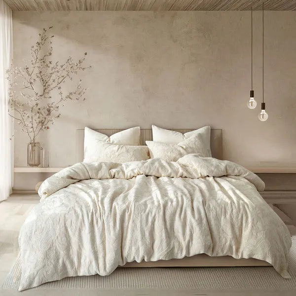 Linen Cotton JQ Bedding Collection - Everyday Softness | Color : Paisley Boteh