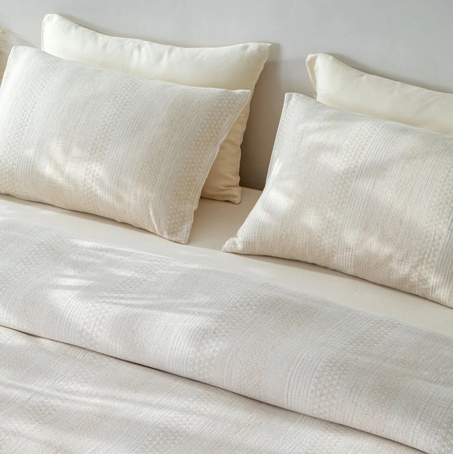 Linen Cotton JQ Bedding Collection - Everyday Softness | Color : Brushmark