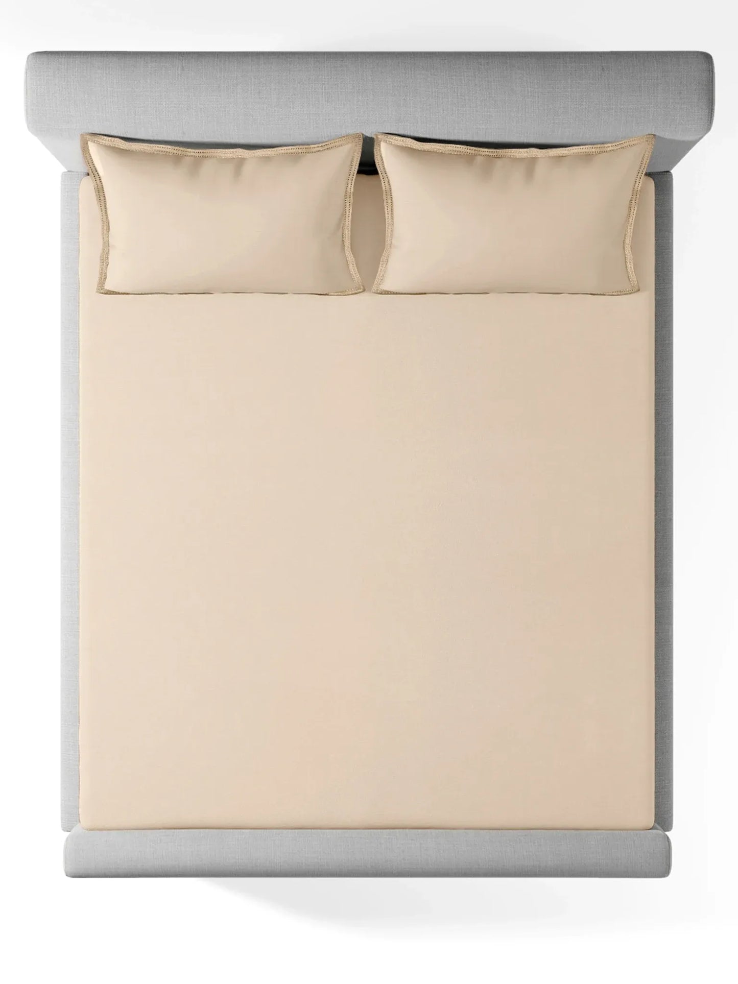 CHANTILLY-BISCOTTI KING BED SHEET SET | 1 KING BEDSHEET, 2Pcs PILLOW COVERS