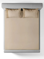CLASSIQUE-LINEN KING BED SHEET SET | 1 KING BEDSHEET, 2Pcs PILLOW COVERS Sansaar A D'decor Brand