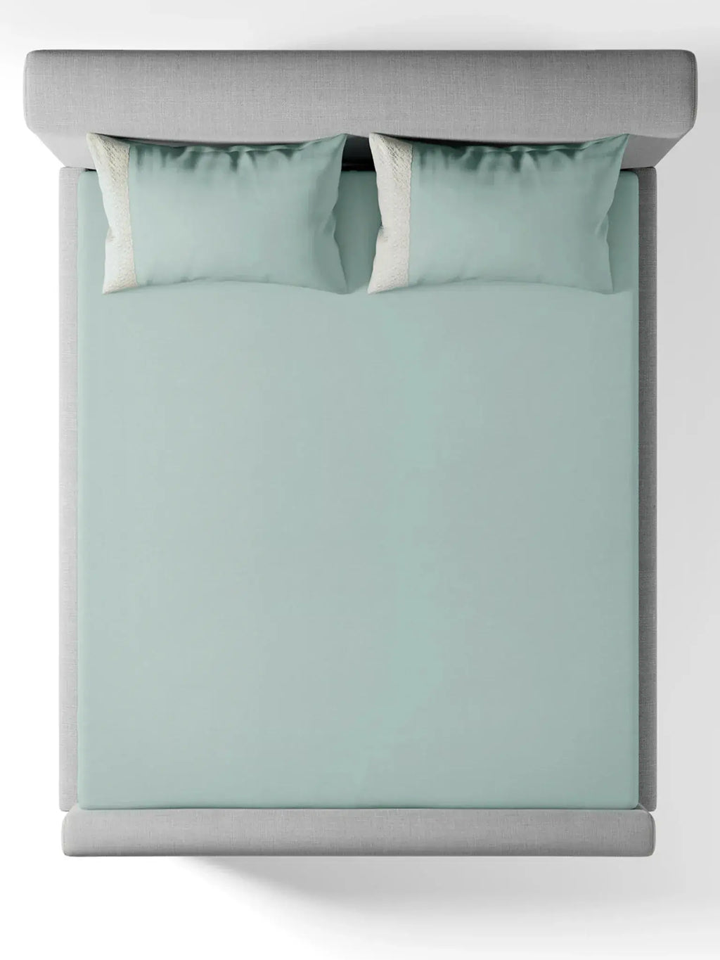 CLASSIQUE-POWDER BLUE KING BED SHEET SET | 1 KING BEDSHEET, 2Pcs PILLOW COVERS Sansaar A D'decor Brand