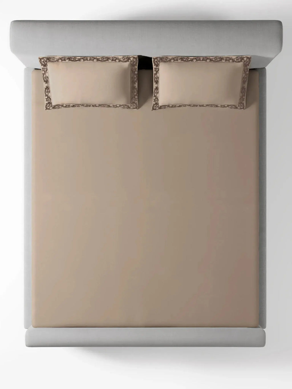 FILIGREE-SAVANNAH TAN KING BED SHEET SET| 1 KING BEDSHEET , 2Pcs PILLOW COVERS Sansaar A D'decor Brand
