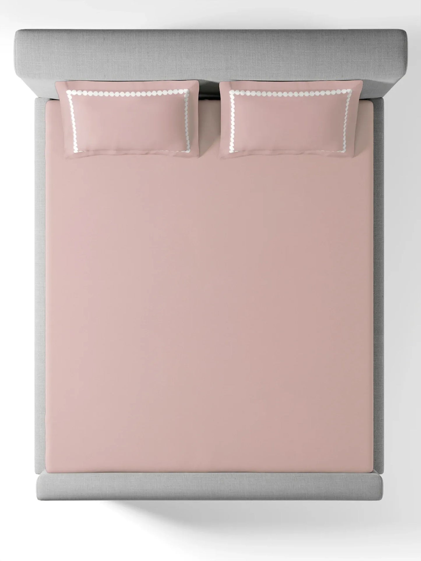 PEARLS-DUSTY ROSE KING BED SHEET SET FILIGREE-FRENCH OAK KING BED SHEET SET | 1 KING BEDSHEET , 2Pcs PILLOW COVERS