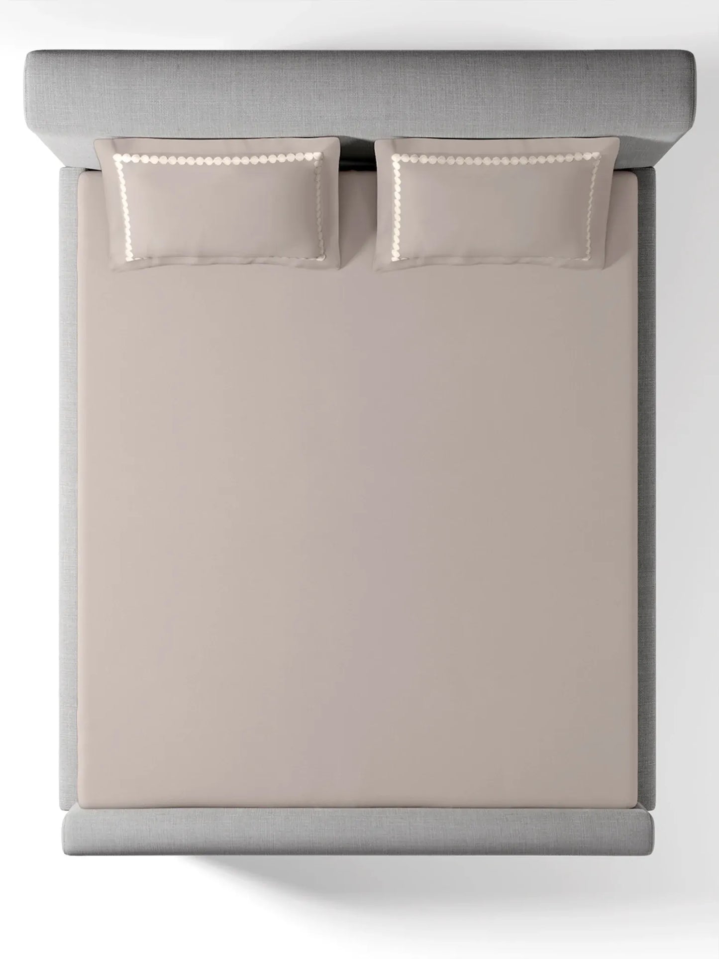 PEARLS-PARCHMENT KING BED SHEET SET | 1 KING BEDSHEET, 2Pcs PILLOW COVERS