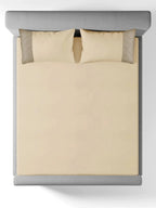TRELLIS-BISCOTTI-FRENCH OAK KING BED SHEET SET | 1 KING BEDSHEET, 2Pcs PILLOW COVERS Sansaar A D'decor Brand
