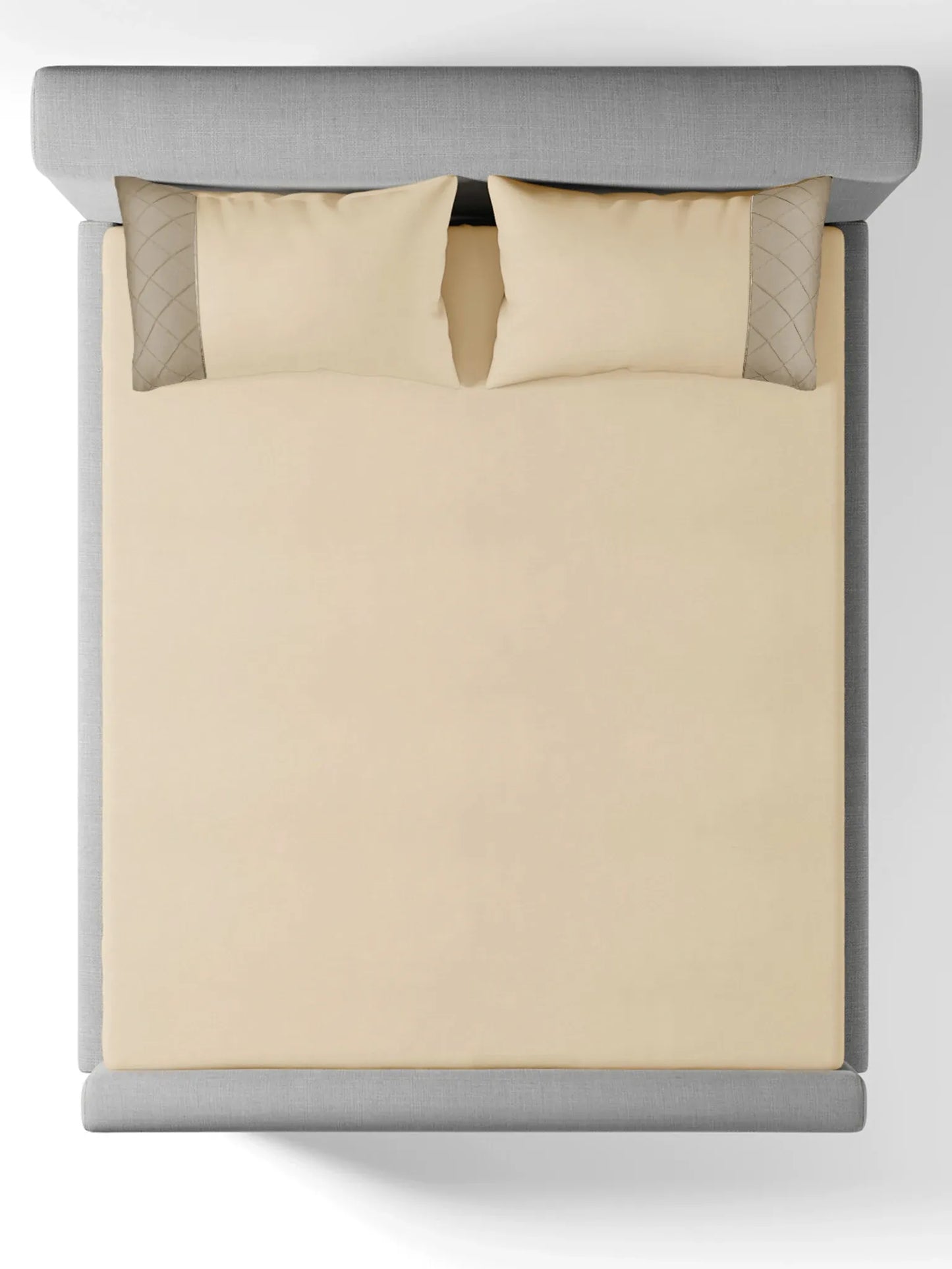 TRELLIS-BISCOTTI-FRENCH OAK KING BED SHEET SET | 1 KING BEDSHEET, 2Pcs PILLOW COVERS