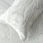 Florida Imagica King Size Warm Bedsheet for Winter with Pillow Covers - Velvet Pattern - Signature Burnout Technique Florida