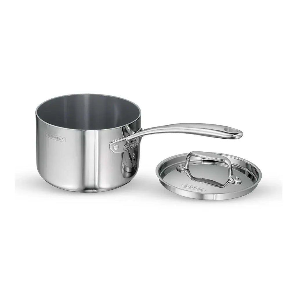 Fusao EX+ 16cm Triply Ceramic Sauce Pan with SS Lid Tramontina