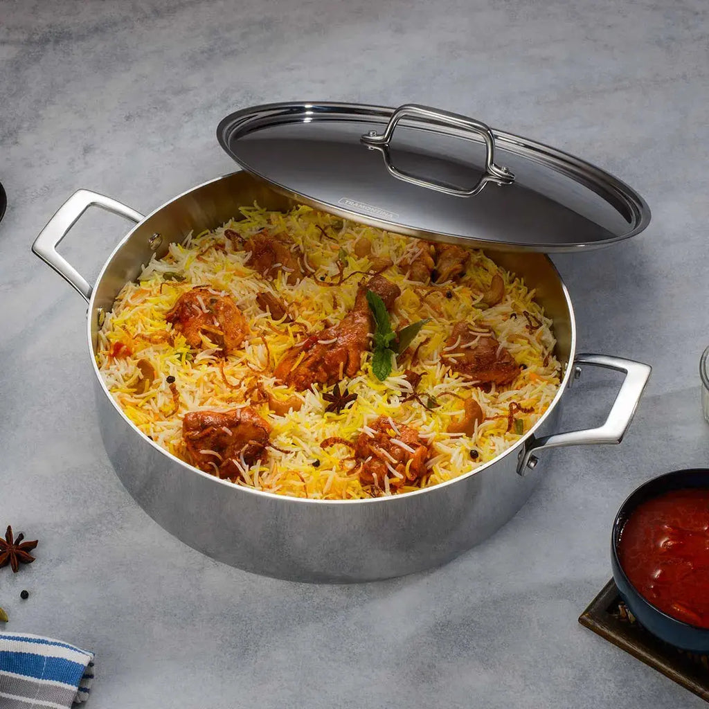 Aeion Triply Casserole with SS Lid Tramontina