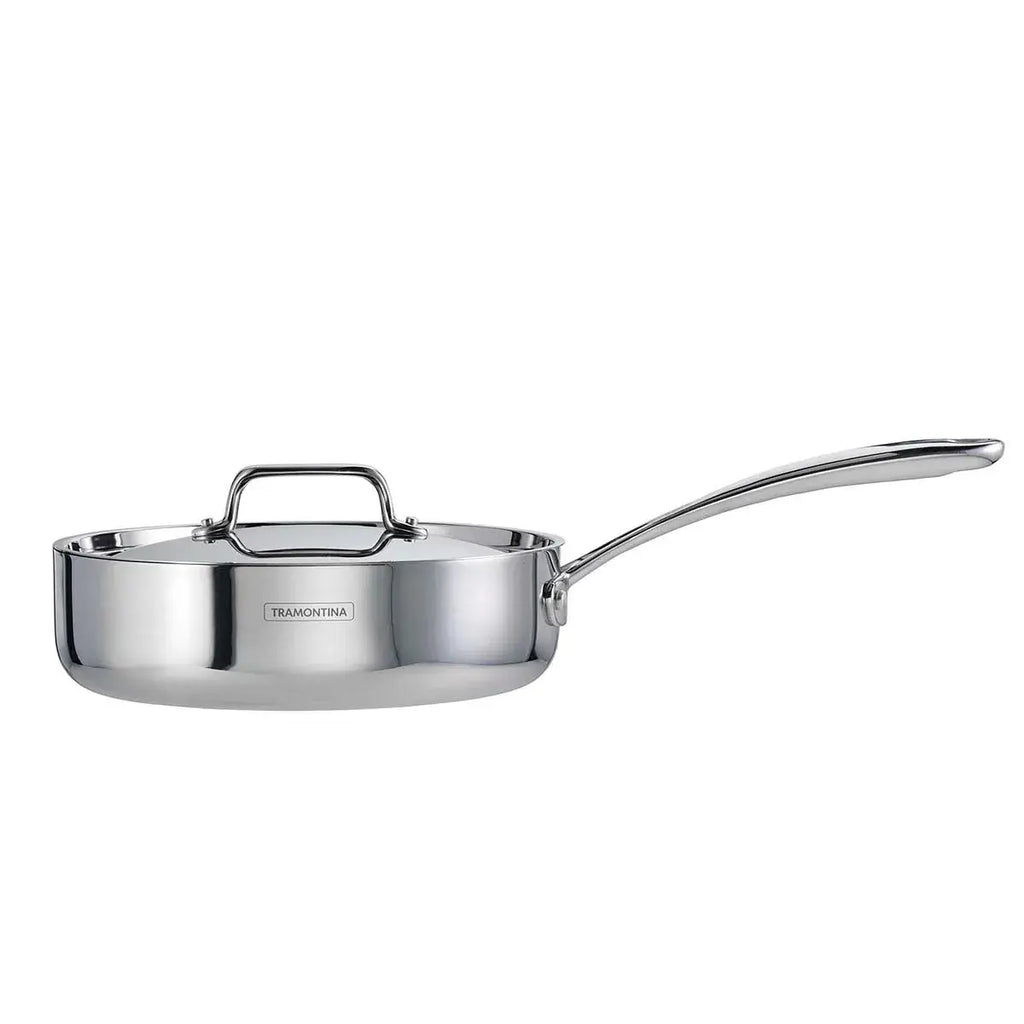 Fusao EX+ 24cm Triply Ceramic Deep Sauté Pan with SS Lid Tramontia