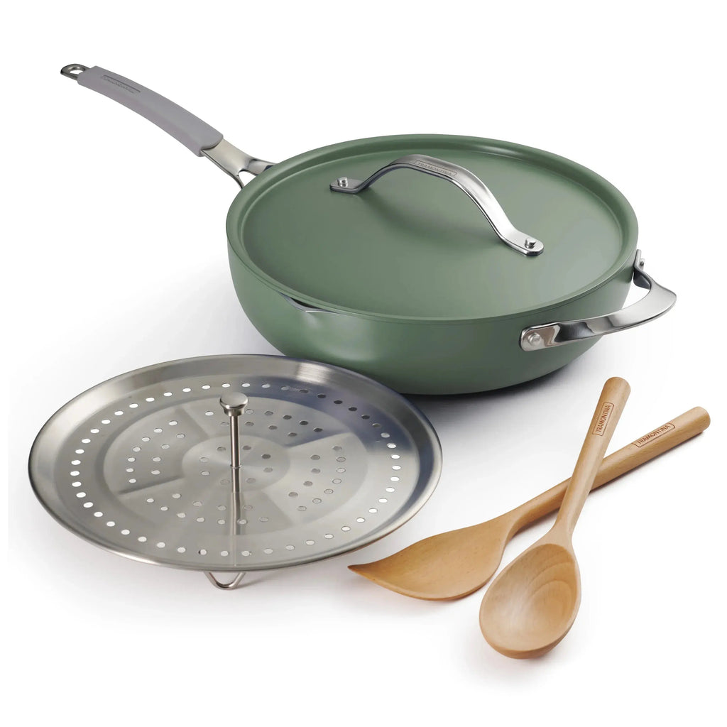 All-in-One Plus Pan 30cm/4.7L Green Tramontina