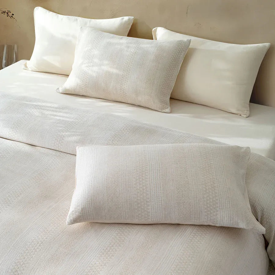 Linen Cotton JQ Bedding Collection - Everyday Softness | Color : Brushmark