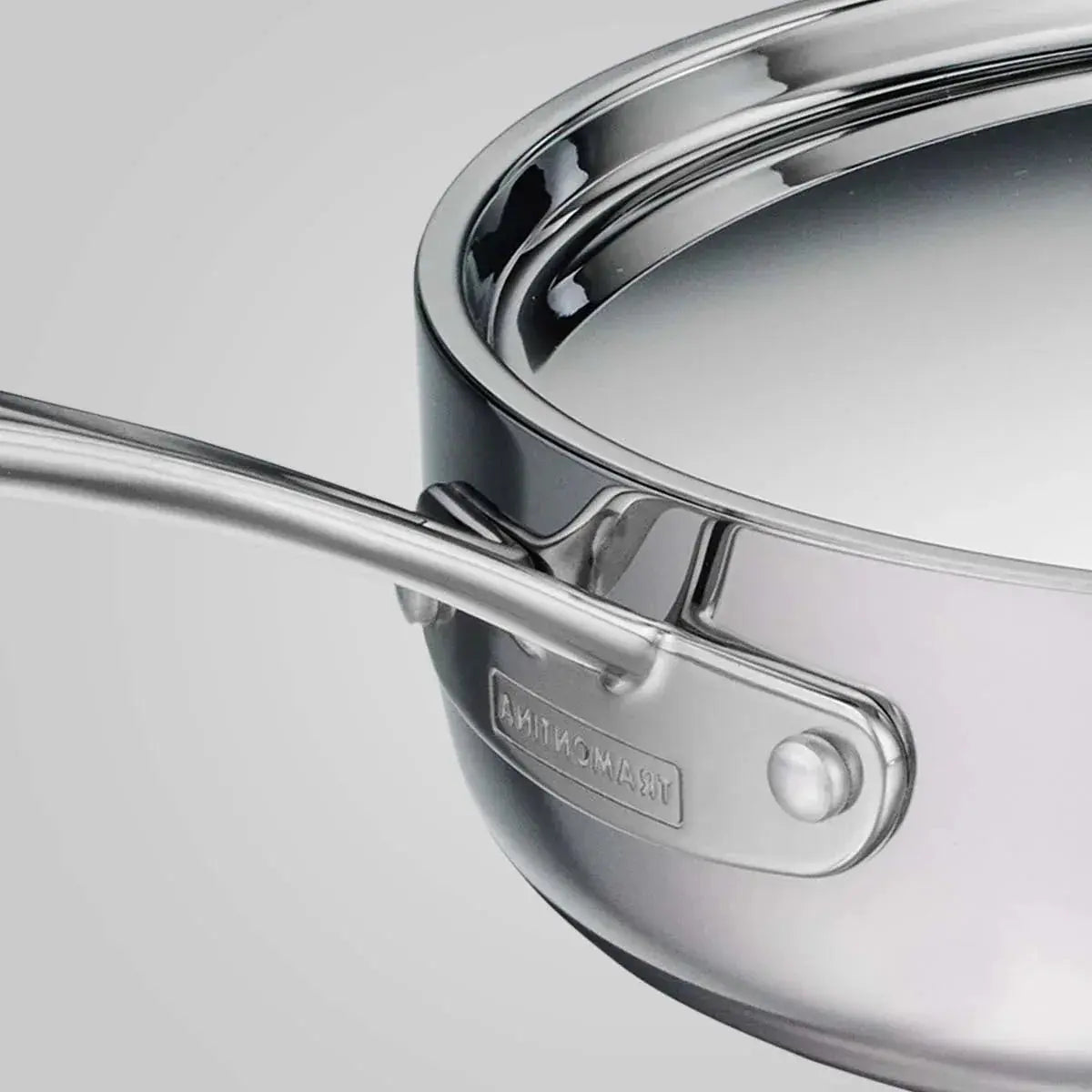 Fusao EX+ 24cm Triply Ceramic Deep Sauté Pan with SS Lid Tramontia