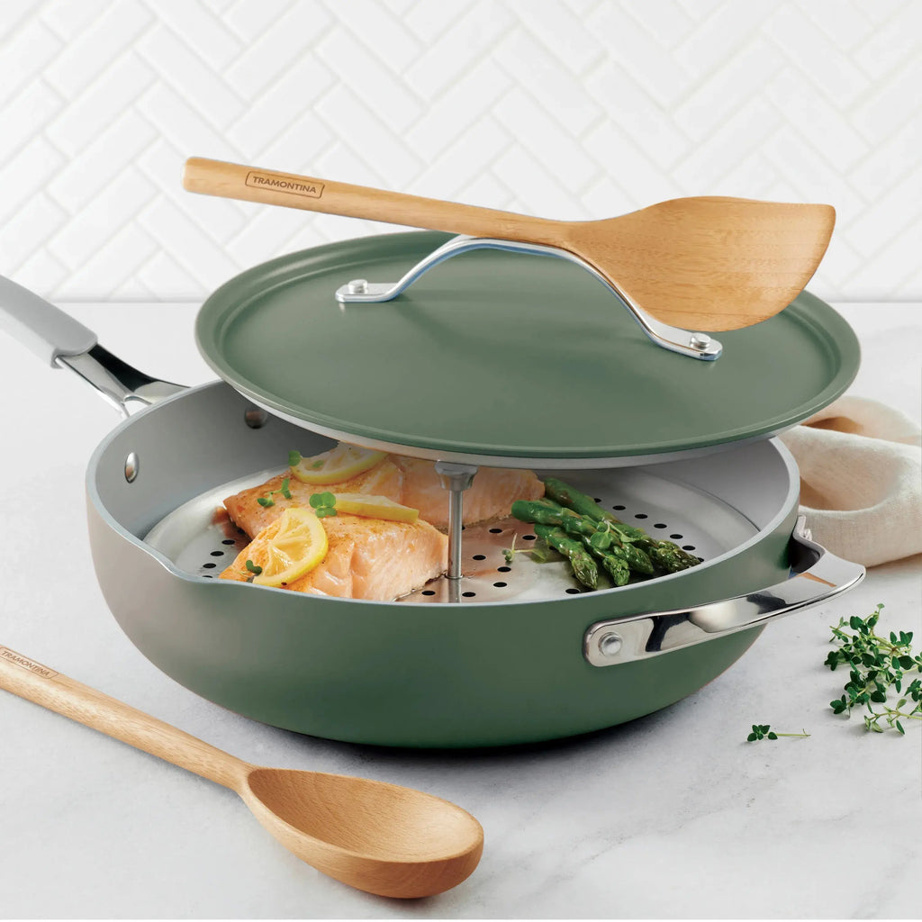 All-in-One Plus Pan 30cm/4.7L Green Tramontina