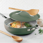 All-in-One Plus Pan 30cm/4.7L Green Tramontina