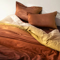 Scarlet Hues 100% COTTON OMBREE BEDDING COLLECTION - STUNNING COLOURS