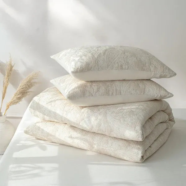 Linen Cotton JQ Bedding Collection - Everyday Softness | Color : Paisley Boteh