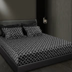 Aiva 550 TC 100% Cotton Super King Bedsheet | Color: SGBK 382